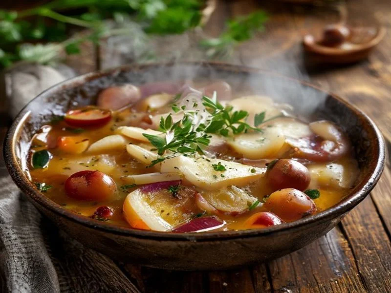 Soupe à l'oignon gratinée
