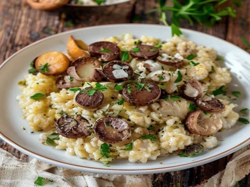 Risotto aux champignons (cèpes/girolles)
