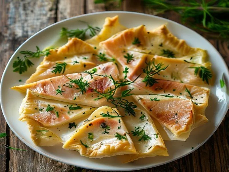 Tourte aux poireaux & saumon