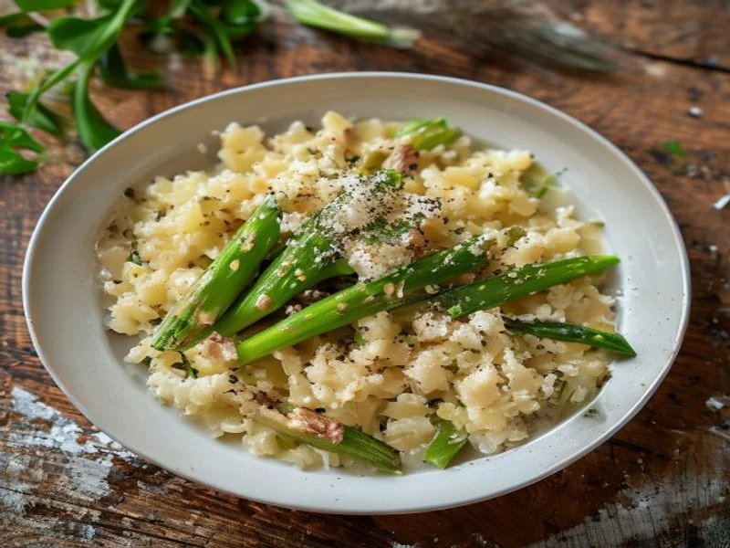 Risotto aux asperges et parmesan