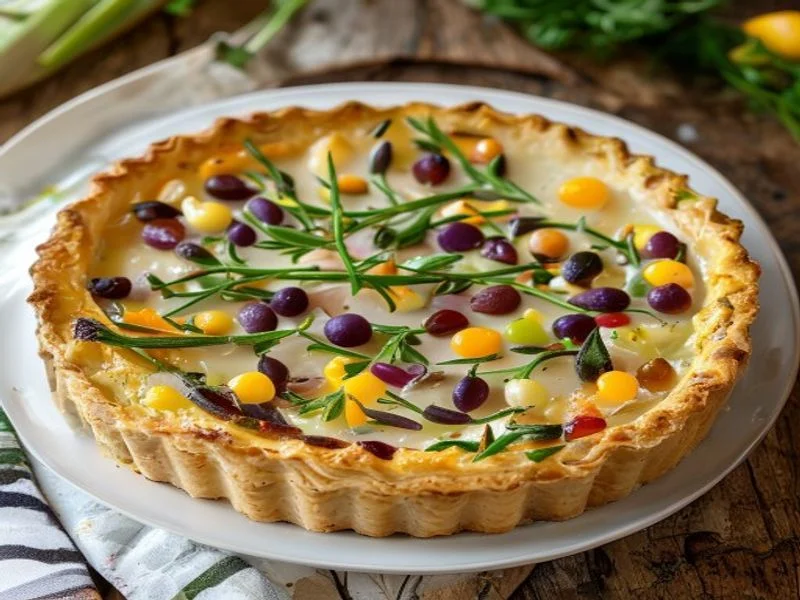 Tarte salée aux légumes printaniers