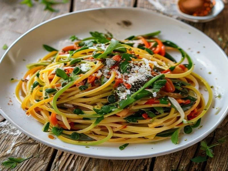 Spaghetti aux lentilles "bolo"