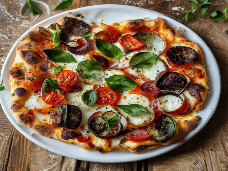 Pizza aux légumes du soleil