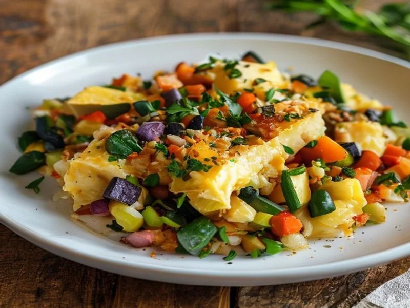 Riz cantonais légumes & tofu (sans viande)