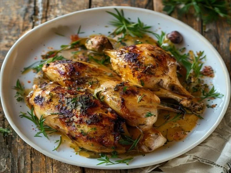 Poulet à l'ail des 40 gousses