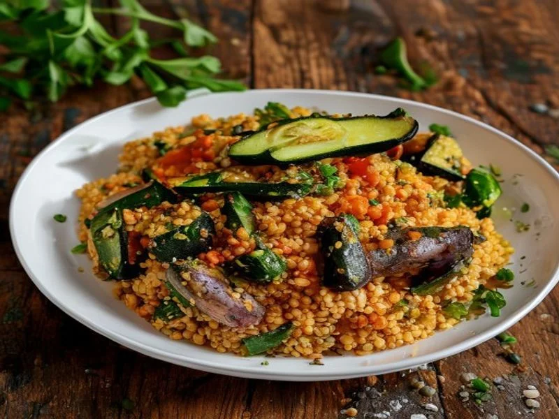 Couscous léger poulet-courgettes