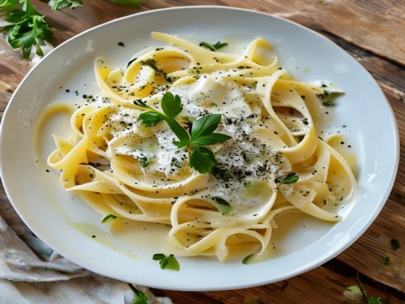 Linguine sauce crémeuse au pecorino (douce)