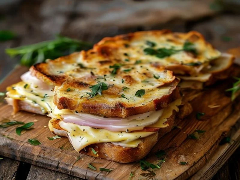 Croque-monsieur jambon-emmental maison