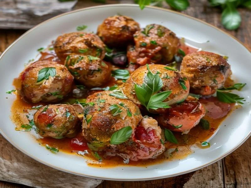 Boulettes de bœuf sauce tomate-basilic