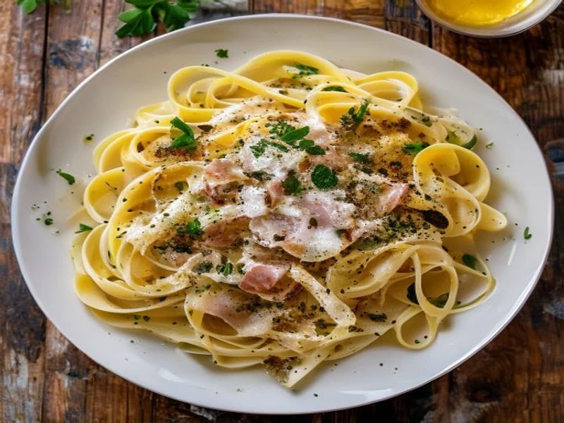 Tagliatelles carbonara (à l'italienne)