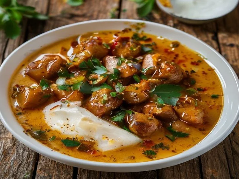 Curry doux de poulet au lait de coco