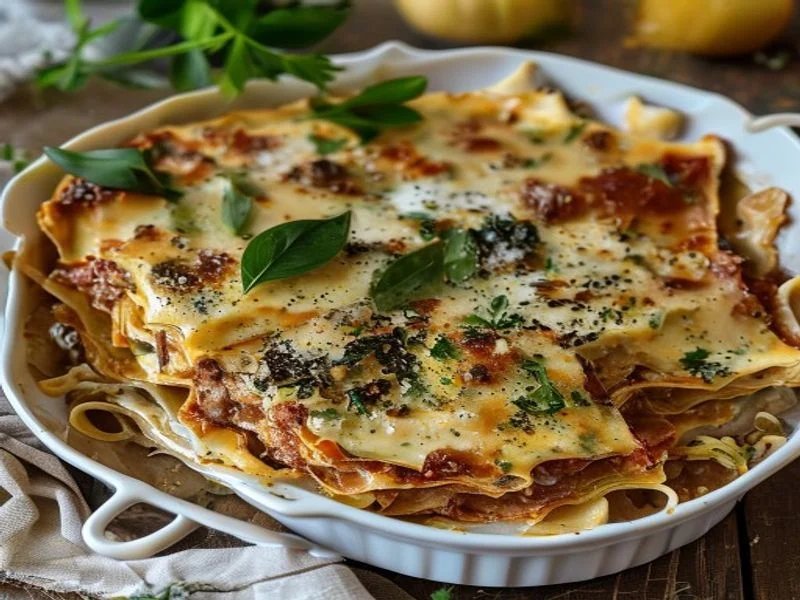 Lasagnes tofu-épinards façon nordique