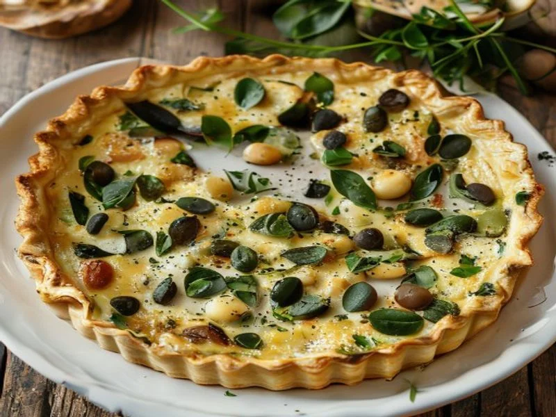 Quiche épinards-pois chiches-féta