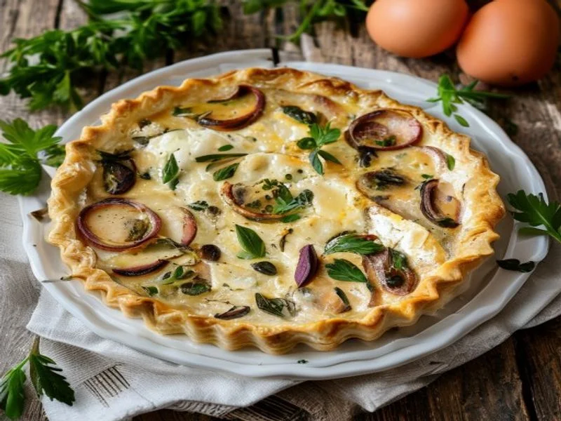 Quiche champignons & comté