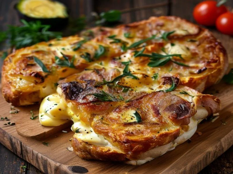 Croque légumes-emmental (sans jambon)