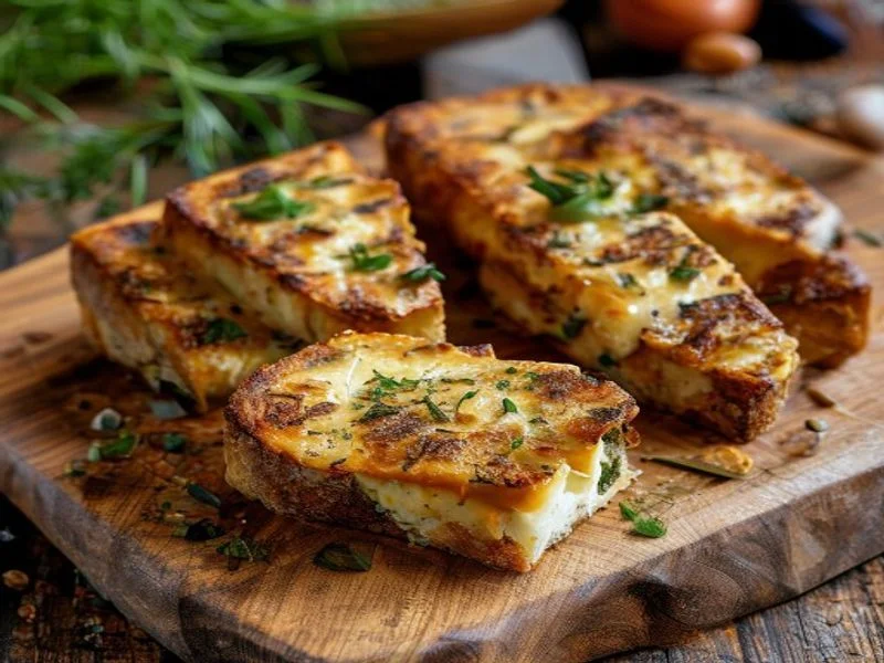 Croque champignons-tofu fumé-emmental