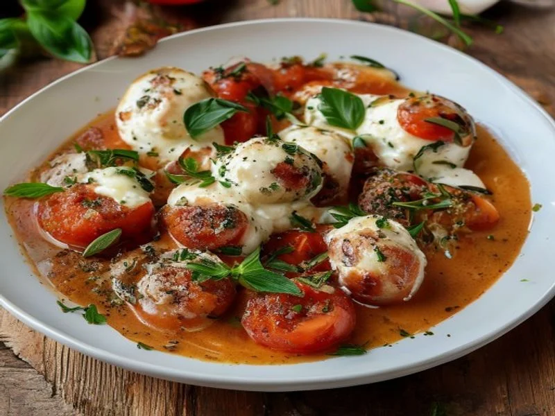 Polpettes de ricotta sauce tomate-basilic