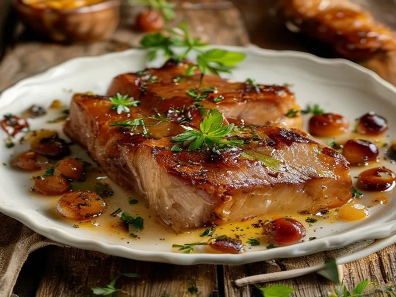 Carré de porc aux marrons