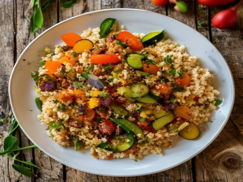 Couscous légumes & semoule (sans viande)