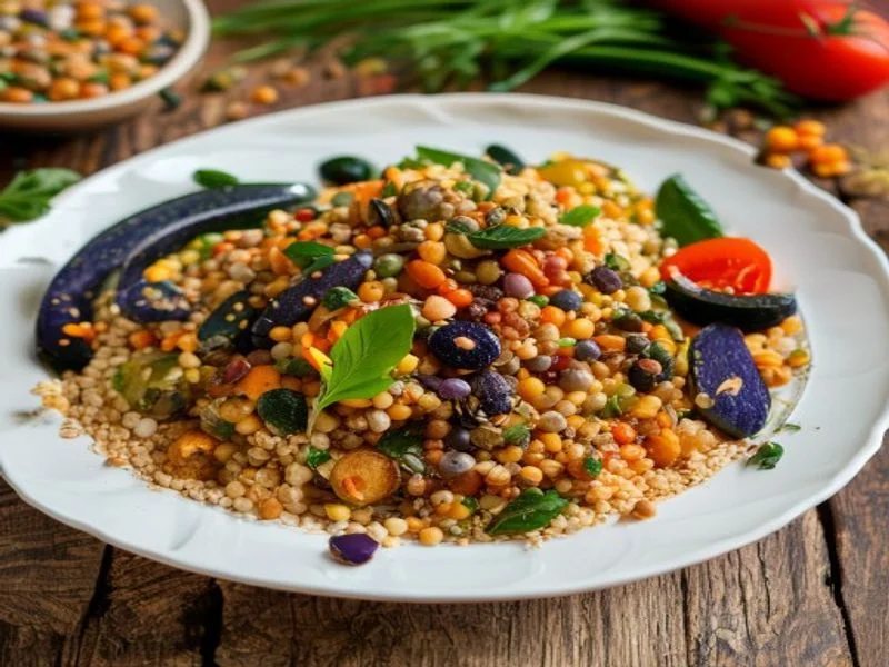 Couscous pois chiches & 7 légumes