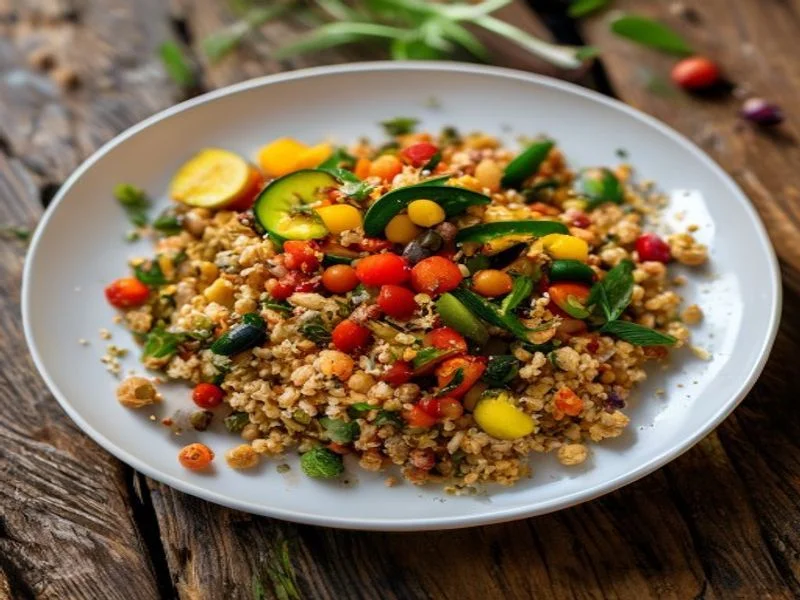 Couscous léger légumes-pois chiches grillés