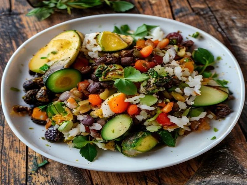 Burrito Bowl haricots noirs & avocat