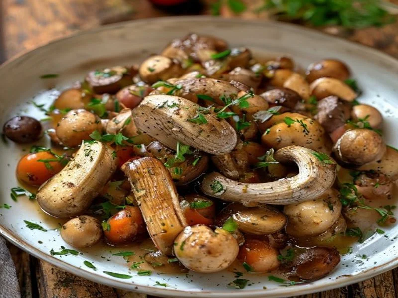 Bourguignon de champignons & légumes (sans viande)