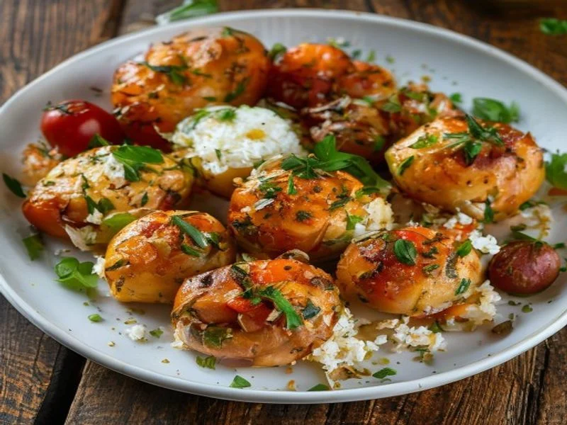 Tomates farcies riz-herbes (sans viande)