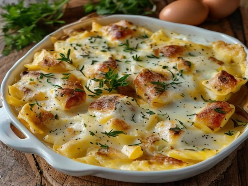 Gratin de macaroni 4 fromages (sans jambon)