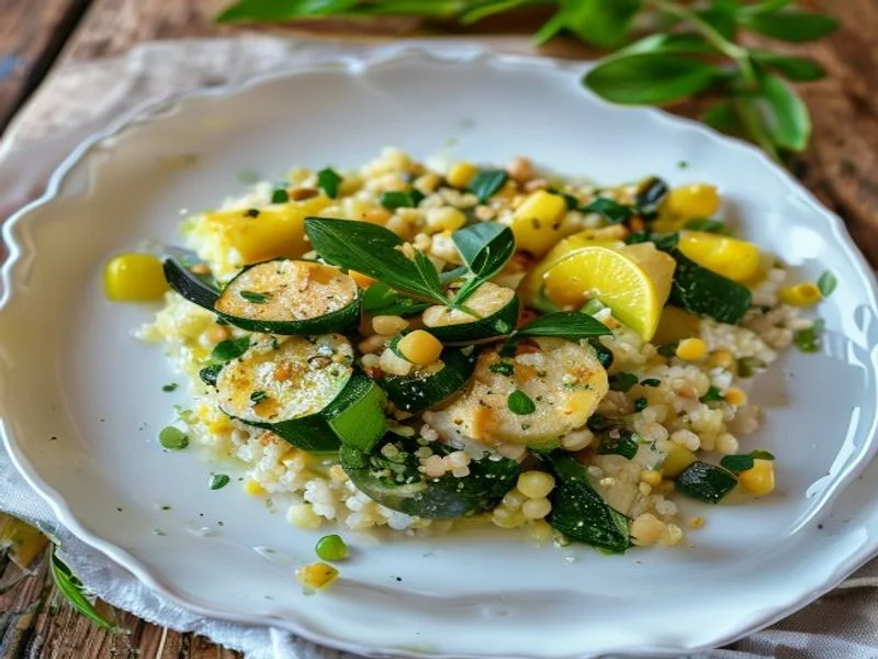 Riz crémeux citron-aneth & légumes (sans poisson)