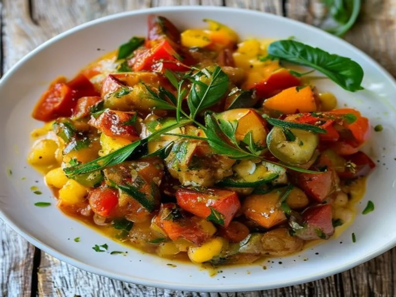 Semoule sauce tomate-basilic & légumes (sans poisson)