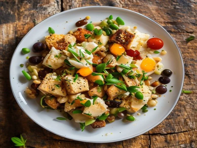 Riz cantonais au tofu fumé & œuf