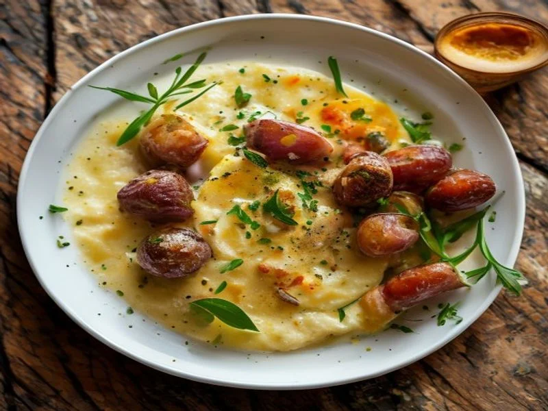 Purée maison & saucisses végétales