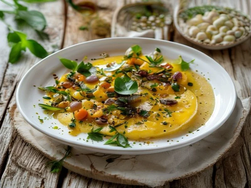 Purée panais & galettes pois chiches