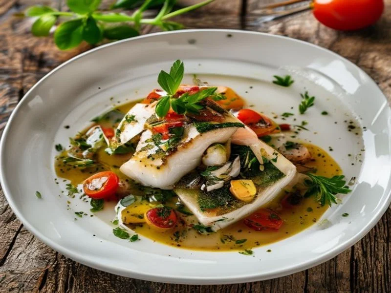 Cabillaud sauce vierge