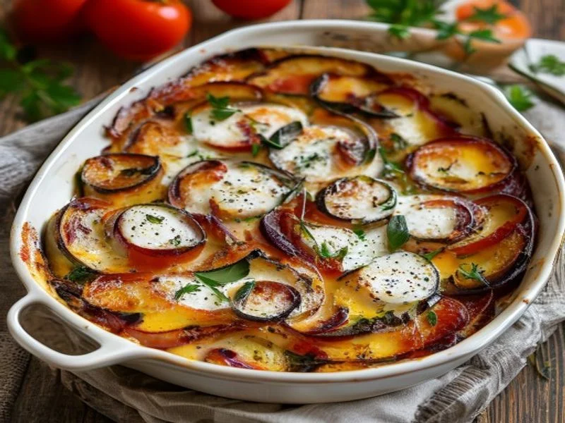 Gratin d'aubergines à la parmesane