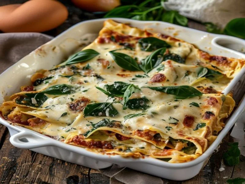 Lasagnes ricotta-épinards