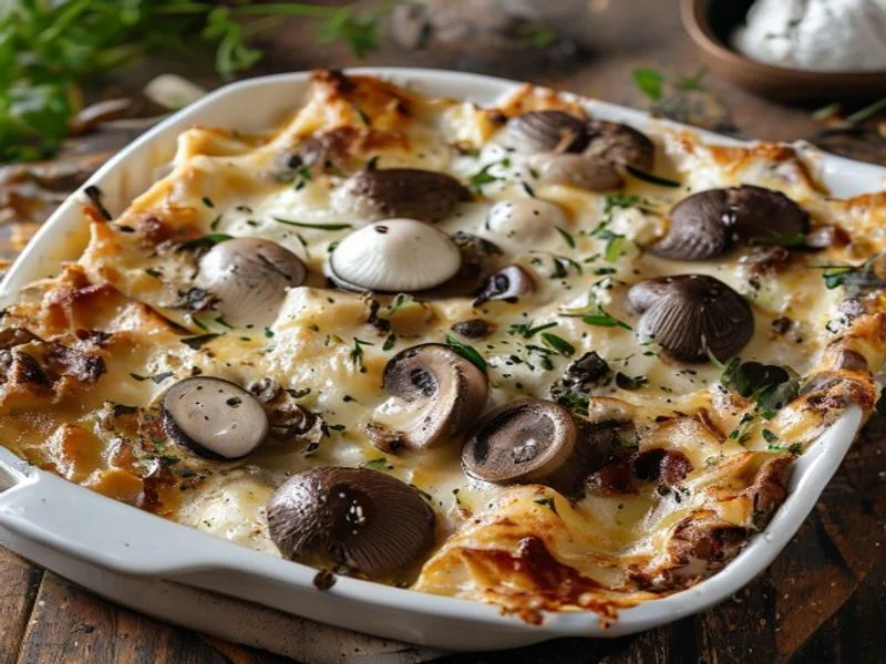Lasagnes aux cèpes & noix