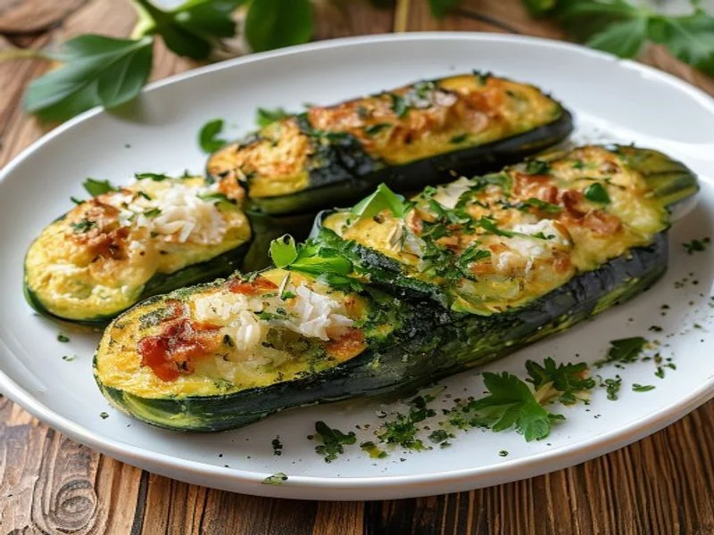 Courgettes farcies à la viande