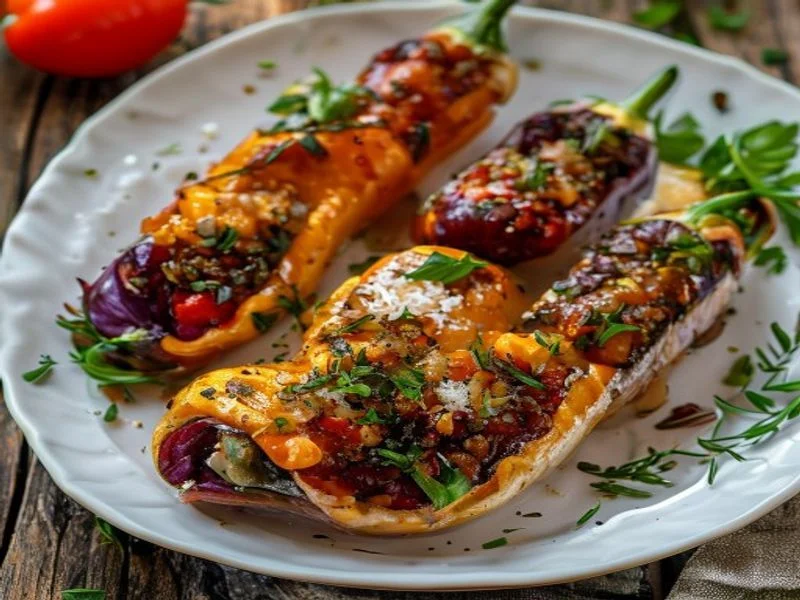 Poivrons farcis à la viande
