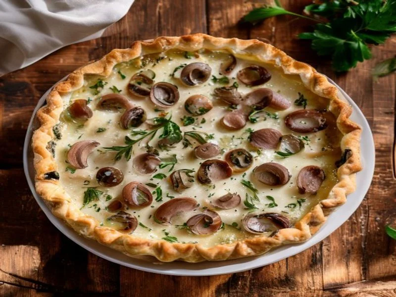 Quiche aux champignons & lardons